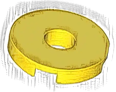 Tile, Round 2 x 2 with Hole