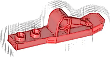 Helicopter Landing Ski 1 x 6 with Pin Hole {15625}