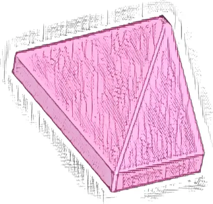 Slope 45 2 x 1 Triple with Bottom Stud Holder