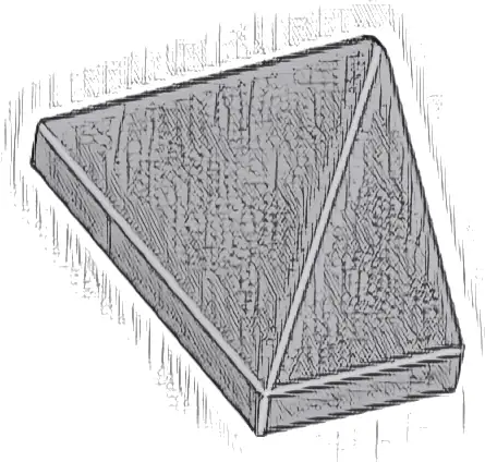 Slope 45 2 x 1 Triple with Bottom Stud Holder