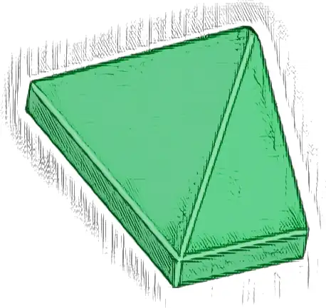 Slope 45 2 x 1 Triple with Bottom Stud Holder