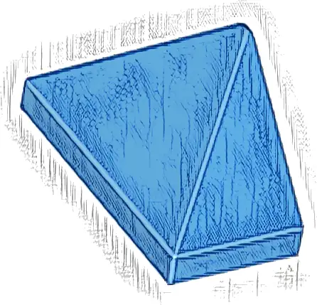 Slope 45 2 x 1 Triple with Bottom Stud Holder