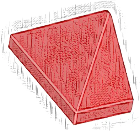 Slope 45 2 x 1 Triple with Bottom Stud Holder