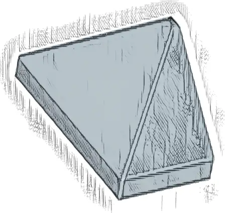 Slope 45 2 x 1 Triple with Bottom Stud Holder