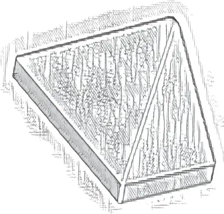 Slope 45 2 x 1 Triple with Bottom Stud Holder