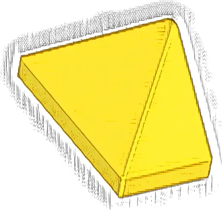 Slope 45 2 x 1 Triple with Bottom Stud Holder