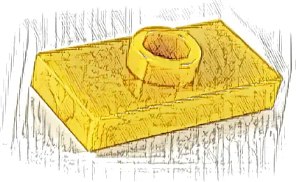 Plate, Modified 1 x 2 with 1 Stud with Groove and Bottom Stud Holder (Jumper)