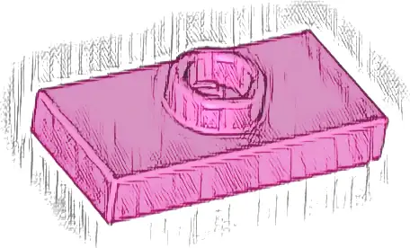 Plate, Modified 1 x 2 with 1 Stud with Groove and Bottom Stud Holder (Jumper)