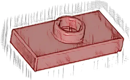 Plate, Modified 1 x 2 with 1 Stud with Groove and Bottom Stud Holder (Jumper)