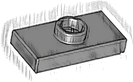 Plate, Modified 1 x 2 with 1 Stud with Groove and Bottom Stud Holder (Jumper)