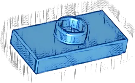 Plate, Modified 1 x 2 with 1 Stud with Groove and Bottom Stud Holder (Jumper)