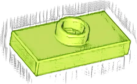 Plate, Modified 1 x 2 with 1 Stud with Groove and Bottom Stud Holder (Jumper)