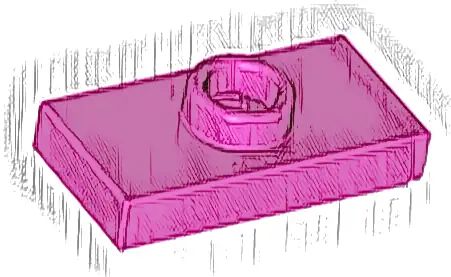 Plate, Modified 1 x 2 with 1 Stud with Groove and Bottom Stud Holder (Jumper)