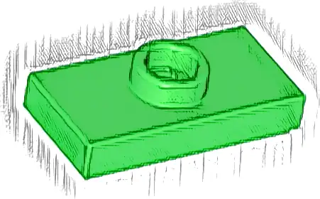 Plate, Modified 1 x 2 with 1 Stud with Groove and Bottom Stud Holder (Jumper)