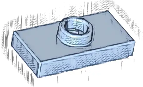Plate, Modified 1 x 2 with 1 Stud with Groove and Bottom Stud Holder (Jumper)