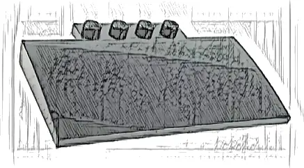 Slope, Curved 5 x 8 x 2/3 with 4 Studs