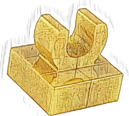 Tile, Modified 1 x 1 with Open O Clip