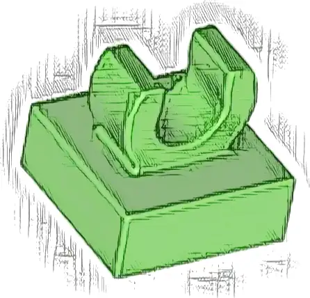 Tile, Modified 1 x 1 with Open O Clip