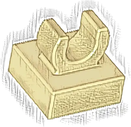 Tile, Modified 1 x 1 with Open O Clip