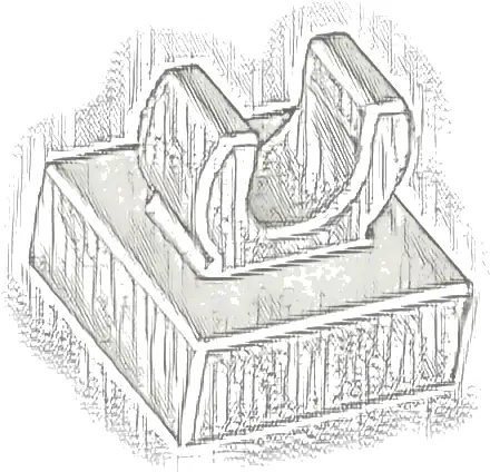 Tile, Modified 1 x 1 with Open O Clip