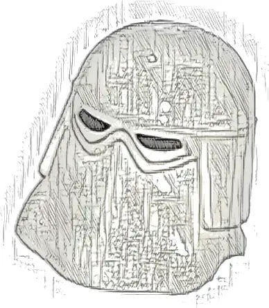 Minifigure, Headgear Helmet SW Snowtrooper with Black Eye Holes Pattern