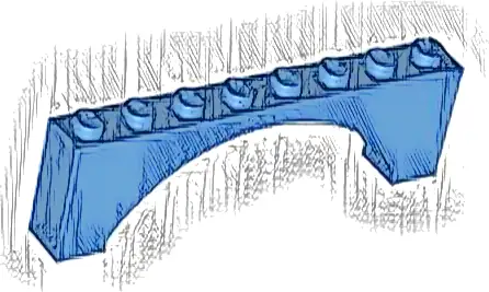 Arch 1 x 8 x 2 Raised