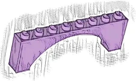 Arch 1 x 8 x 2 Raised