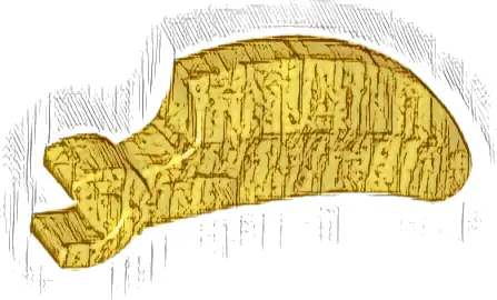 Barb / Claw / Horn / Tooth with Clip, Curved