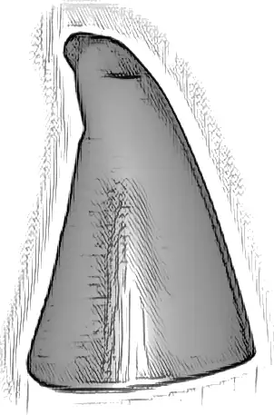 Minifigure, Headgear Hat, Cone Drooping, Wizard