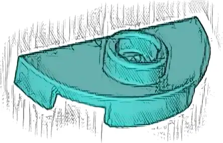 Plate, Round 1 x 2 Half with 1 Stud (Jumper)