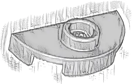 Plate, Round 1 x 2 Half with 1 Stud (Jumper)