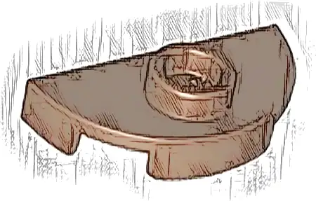 Plate, Round 1 x 2 Half with 1 Stud (Jumper)