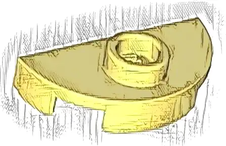 Plate, Round 1 x 2 Half with 1 Stud (Jumper)