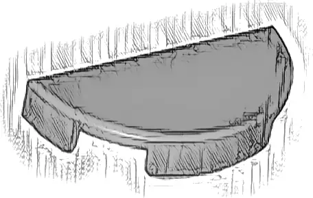 Tile, Round 1 x 2 Half