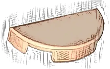 Tile, Round 1 x 2 Half