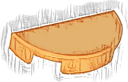 Tile, Round 1 x 2 Half