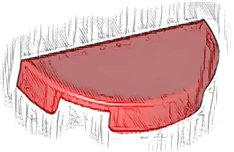 Tile, Round 1 x 2 Half