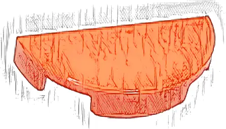 Tile, Round 1 x 2 Half