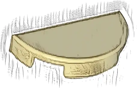 Tile, Round 1 x 2 Half