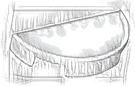 Tile, Round 1 x 2 Half