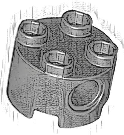 Brick, Round 2 x 2 with Pin Holes