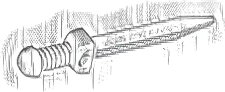 Minifigure, Weapon Sword, Roman Gladius with Thick Crossguard