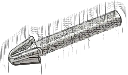 Minifigure, Weapon Harpoon, Smooth Shaft