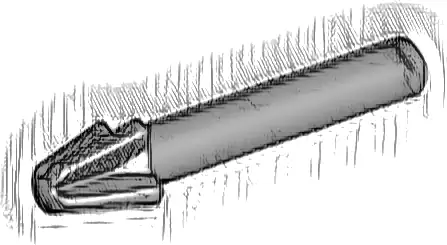 Minifigure, Weapon Harpoon, Smooth Shaft