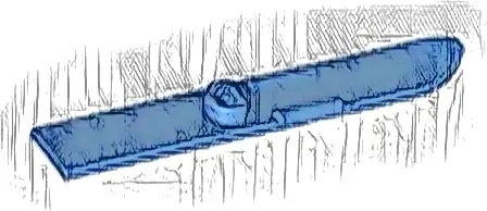 Minifigure, Utensil Ski 6L (48mm Long)