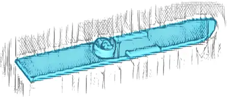 Minifigure, Utensil Ski 6L (48mm Long)