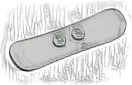 Minifigure, Utensil Snowboard Small