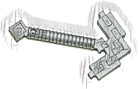 Minifigure, Utensil Pickaxe Pixelated (Minecraft)