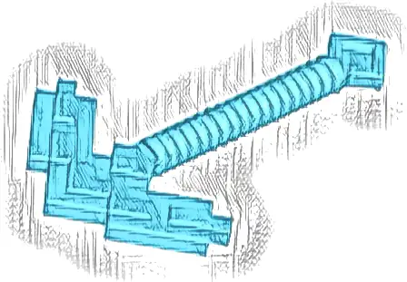 Minifigure, Utensil Pickaxe Pixelated (Minecraft)