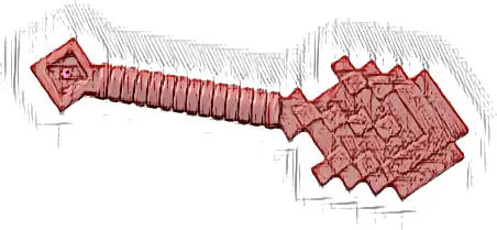 Minifigure, Utensil Shovel Pixelated (Minecraft)